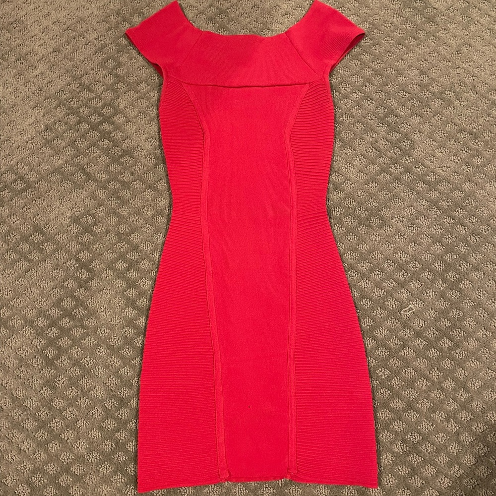 Bebe red Bodycon dress